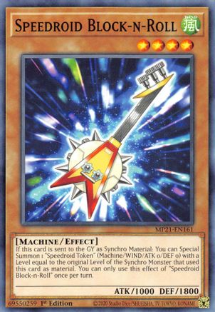 Speedroid Block-n-Roll [MP21-EN161] Common - Yu-Gi-Oh! - Card Brawlers | Quebec | Canada |