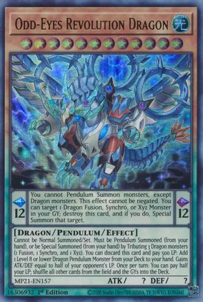 Odd-Eyes Revolution Dragon [MP21-EN157] Ultra Rare - Yu-Gi-Oh! - Card Brawlers | Quebec | Canada |