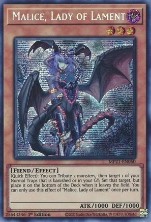 Malice, Lady of Lament [MP21-EN060] Prismatic Secret Rare - Yu-Gi-Oh! - Card Brawlers | Quebec | Canada |