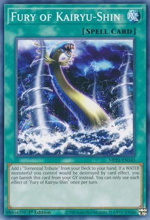 Fury of Kairyu-Shin [MP21-EN145] Common - Yu-Gi-Oh! - Card Brawlers | Quebec | Canada |