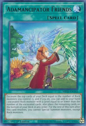 Adamancipator Friends [MP21-EN142] Rare - Yu-Gi-Oh! - Card Brawlers | Quebec | Canada |