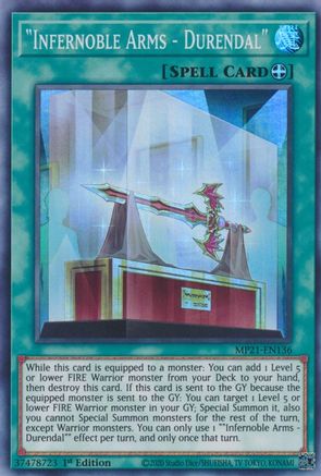 Infernoble Arms - Durendal [MP21-EN136] Super Rare - Yu-Gi-Oh! - Card Brawlers | Quebec | Canada |