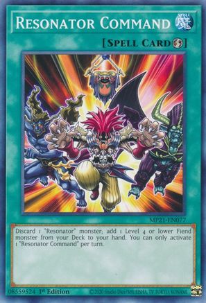 Resonator Command [MP21-EN077] Common - Yu-Gi-Oh! - Card Brawlers | Quebec | Canada |