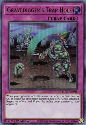 Gravedigger's Trap Hole [MP21-EN086] Ultra Rare - Yu-Gi-Oh! - Card Brawlers | Quebec | Canada |