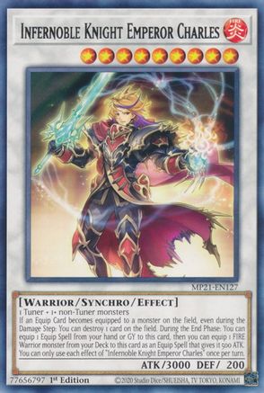 Infernoble Knight Emperor Charles [MP21-EN127] Rare - Yu-Gi-Oh! - Card Brawlers | Quebec | Canada |