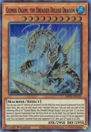 Gizmek Okami, the Dreaded Deluge Dragon [MP21-EN121] Super Rare - Yu-Gi-Oh! - Card Brawlers | Quebec | Canada |