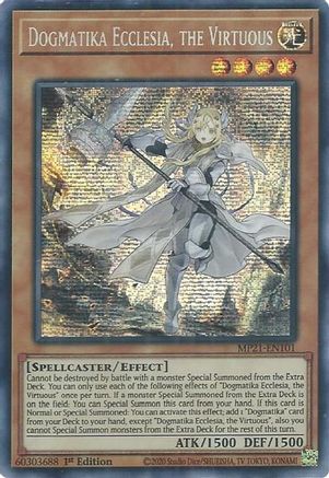 Dogmatika Ecclesia, the Virtuous [MP21-EN101] Prismatic Secret Rare - Yu-Gi-Oh! - Card Brawlers | Quebec | Canada |