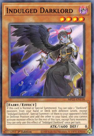Indulged Darklord [MP21-EN118] Common - Yu-Gi-Oh! - Card Brawlers | Quebec | Canada |