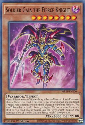 Soldier Gaia The Fierce Knight [MP21-EN100] Common - Yu-Gi-Oh! - Card Brawlers | Quebec | Canada |