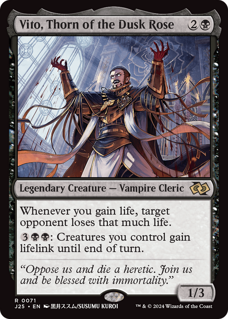 Vito, Thorn of the Dusk Rose (Anime) [Foundations Jumpstart] - Magic: The Gathering - Card Brawlers | Quebec | Canada |