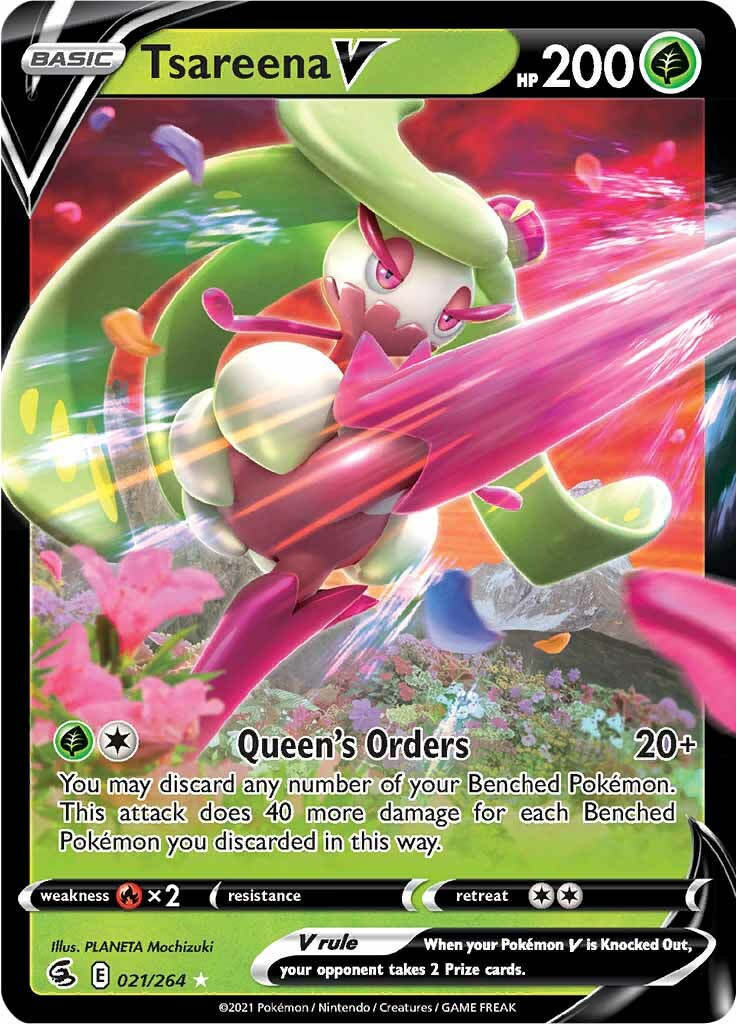 Tsareena V (021/264) [Sword & Shield: Fusion Strike] - Pokémon - Card Brawlers | Quebec | Canada |