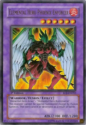 Elemental Hero Phoenix Enforcer (EOJ-EN032) Ultra Rare