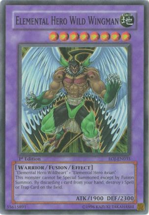 Elemental Hero Wild Wingman (EOJ-EN035) Super Rare
