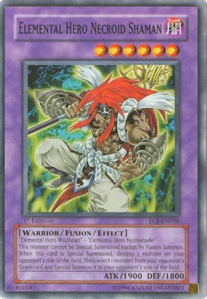 Elemental Hero Necroid Shaman (EOJ-EN036) Common / Short Print