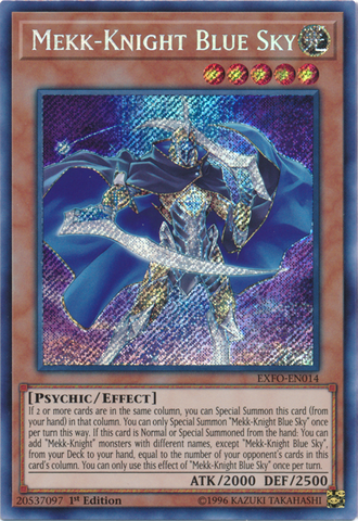 Mekk-Knight Blue Sky [EXFO-EN014] Secret Rare - Yu-Gi-Oh! - Card Brawlers | Quebec | Canada |