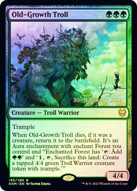 Old-Growth Troll [Kaldheim Prerelease Promos] - Magic: The Gathering - Card Brawlers | Quebec | Canada |