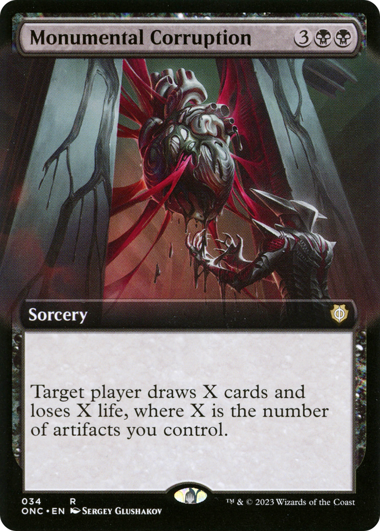 Monumental Corruption (Extended Art) [Phyrexia: All Will Be One Commander] - Magic: The Gathering - Card Brawlers | Quebec | Canada |