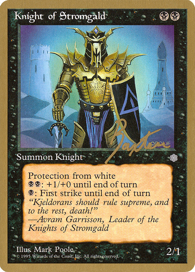 Knight of Stromgald (George Baxter) [Pro Tour Collector Set] - Magic: The Gathering - Card Brawlers | Quebec | Canada |