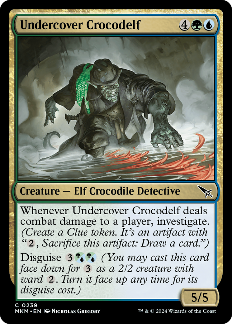 Undercover Crocodelf (Green) [Murders at Karlov Manor] - Magic: The Gathering - Card Brawlers | Quebec | Canada |
