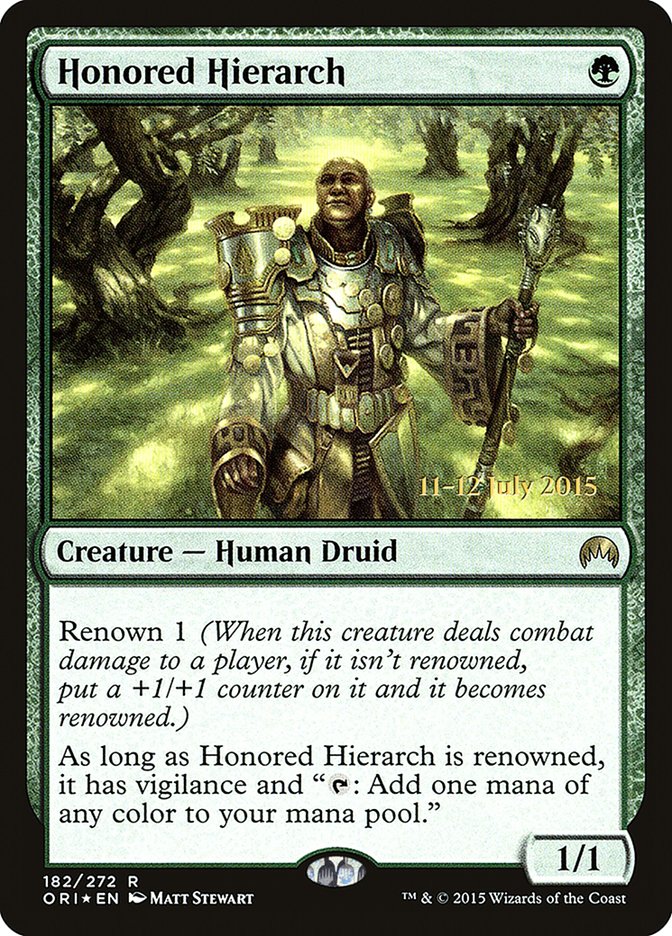 Honored Hierarch [Magic Origins Prerelease Promos] - Magic: The Gathering - Card Brawlers | Quebec | Canada |