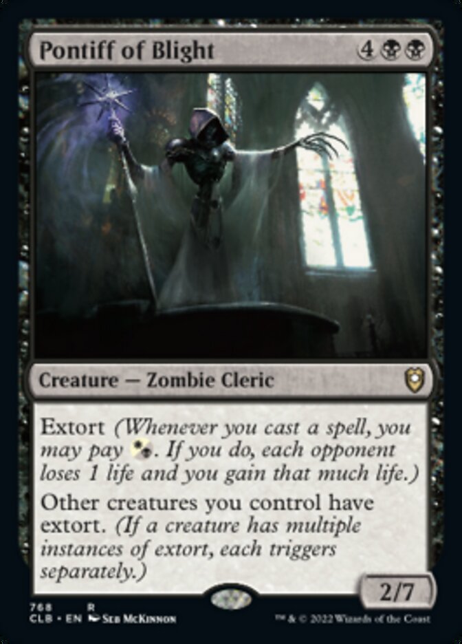 Pontiff of Blight [Commander Legends: Battle for Baldur's Gate] - Magic: The Gathering - Card Brawlers | Quebec | Canada |