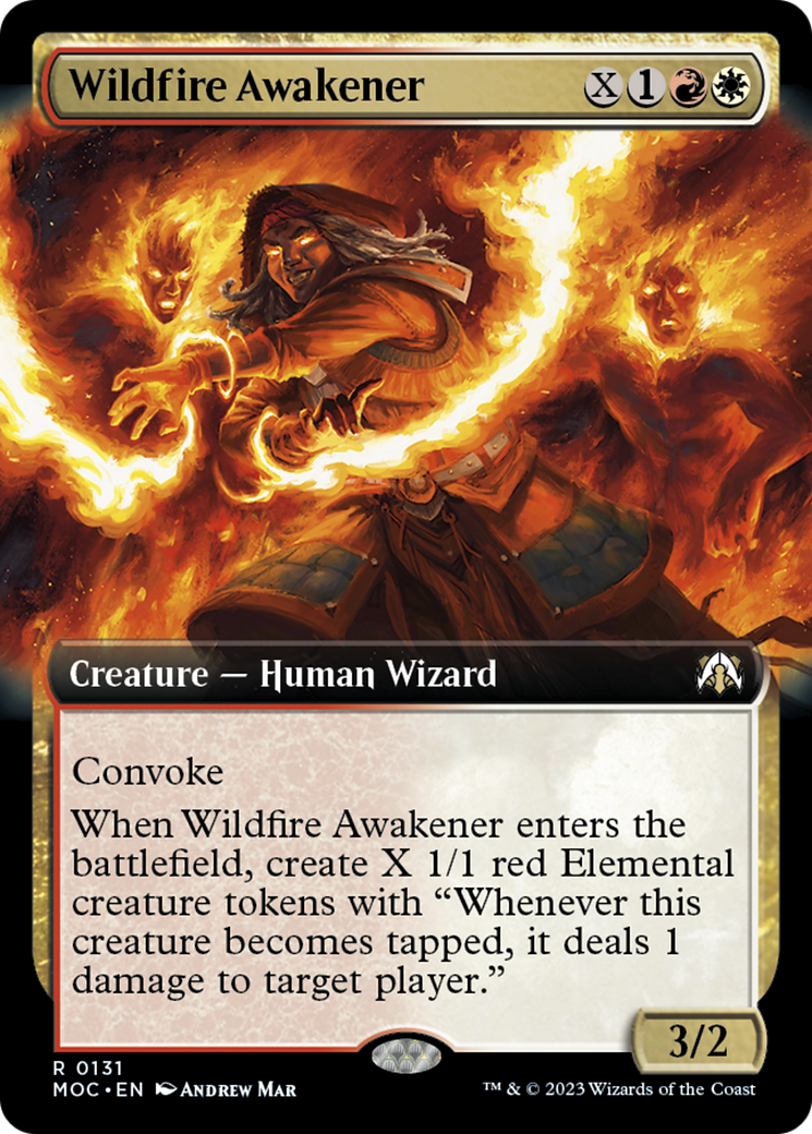 Wildfire Awakener (Extended Art) [March of the Machine Commander] - Magic: The Gathering - Card Brawlers | Quebec | Canada |