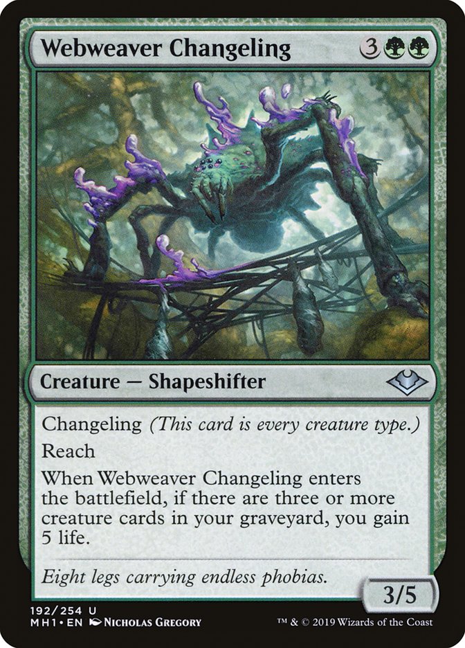 Webweaver Changeling [Modern Horizons] - Magic: The Gathering - Card Brawlers | Quebec | Canada |