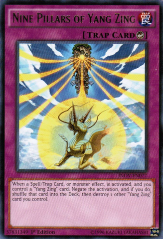 Nine Pillars of Yang Zing [INOV-EN077] Rare - Yu-Gi-Oh! - Card Brawlers | Quebec | Canada |