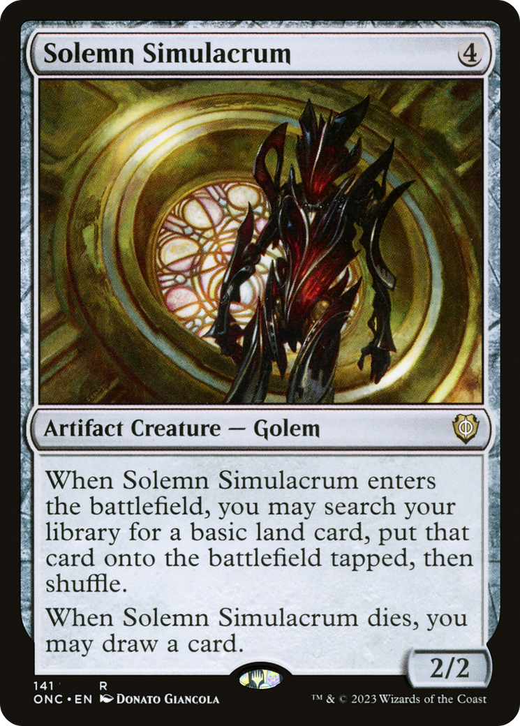 Solemn Simulacrum [Phyrexia: All Will Be One Commander] - Magic: The Gathering - Card Brawlers | Quebec | Canada |