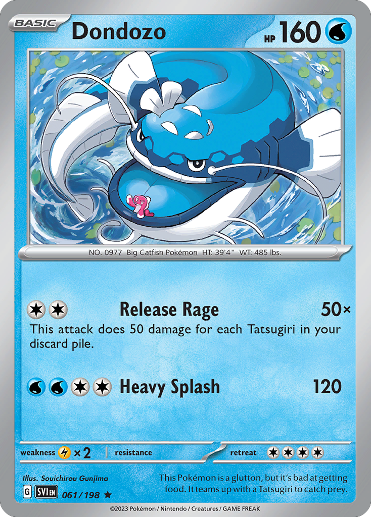 Dondozo (061/198) (Line Holo) [Scarlet & Violet: Base Set] - Pokémon - Card Brawlers | Quebec | Canada |