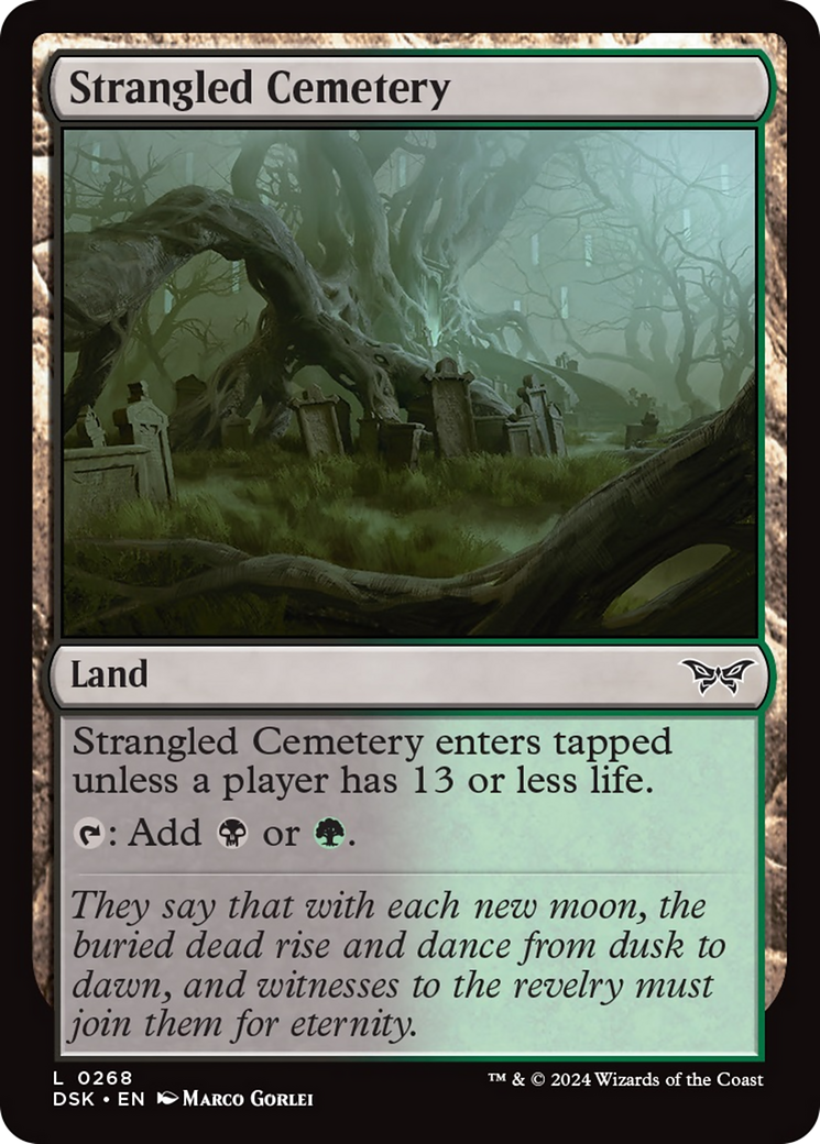Strangled Cemetery [Duskmourn: House of Horror] - Magic: The Gathering - Card Brawlers | Quebec | Canada |