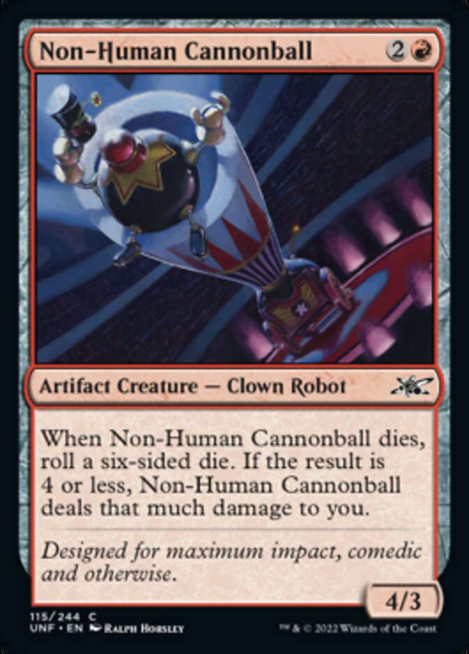 Non-Human Cannonball [Unfinity] - Magic: The Gathering - Card Brawlers | Quebec | Canada |