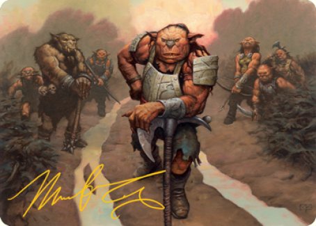 Hobgoblin Bandit Lord Art Card (Gold-Stamped Signature) [Dungeons & Dragons: Adventures in the Forgotten Realms Art Series] - Magic: The Gathering - Card Brawlers | Quebec | Canada |