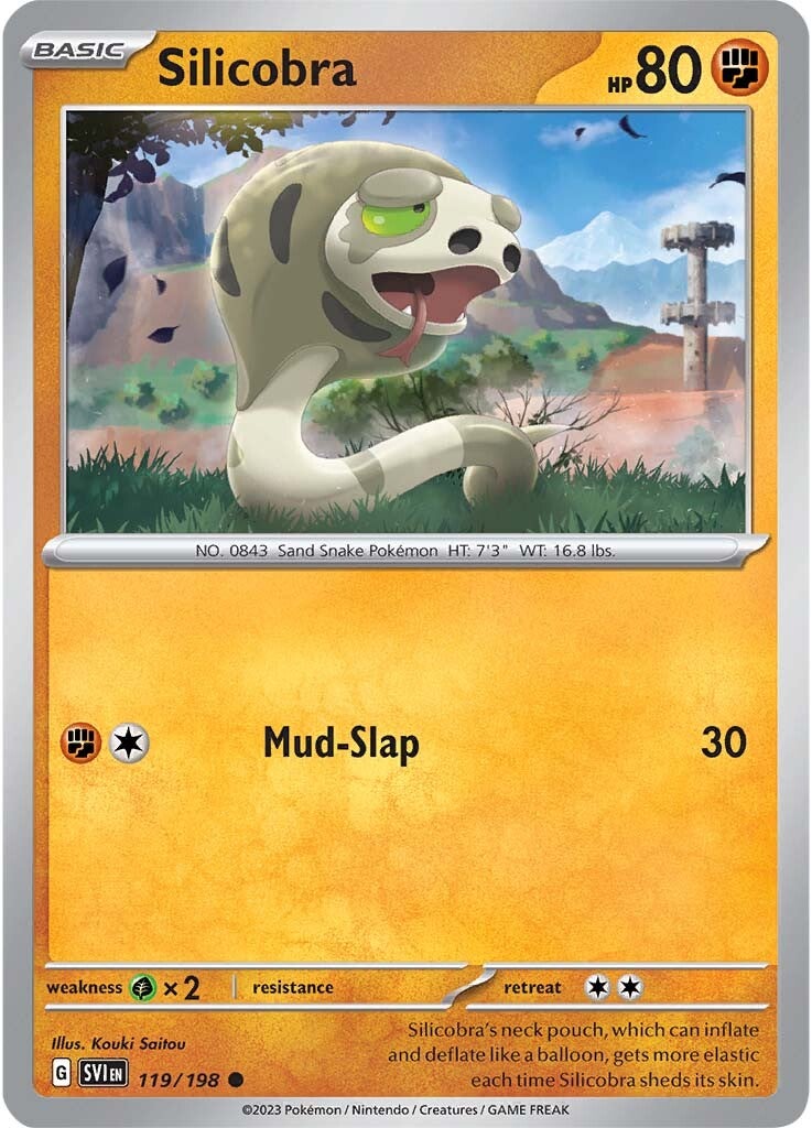 Silicobra (119/198) [Scarlet & Violet: Base Set] - Pokémon - Card Brawlers | Quebec | Canada |
