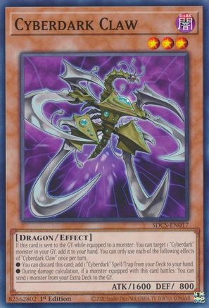 Cyberdark Claw [SDCS-EN017] Common - Yu-Gi-Oh! - Card Brawlers | Quebec | Canada |