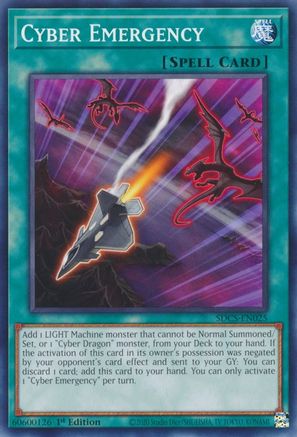 Cyber Emergency [SDCS-EN025] Common - Yu-Gi-Oh! - Card Brawlers | Quebec | Canada |