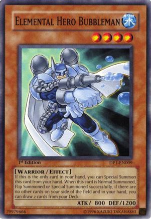 Elemental Hero Bubbleman (DP1-EN009) Common / Short Print