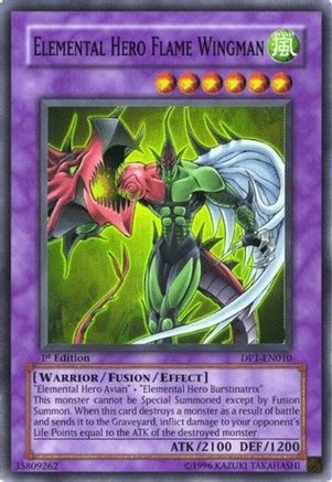 Héros élémentaire Aile de flamme [DP1-EN010] Super Rare 