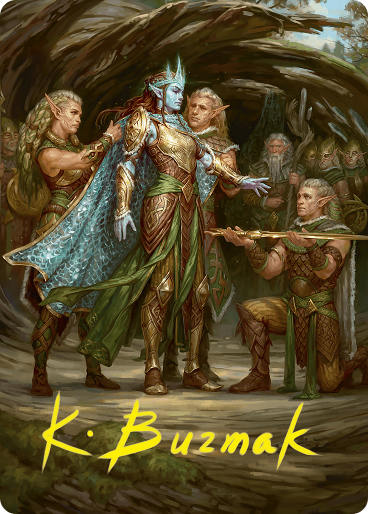 Lathril, Blade of the Elves Art Card (48/54) (Gold-Stamped Signature) [Foundations Art Series] - Magic: The Gathering - Card Brawlers | Quebec | Canada |