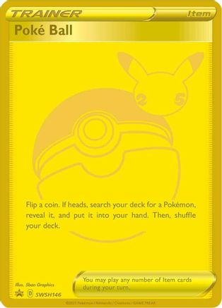Poke Ball (SWSH146) (Celebrations) [Sword & Shield: Black Star Promos] - Pokémon - Card Brawlers | Quebec | Canada |