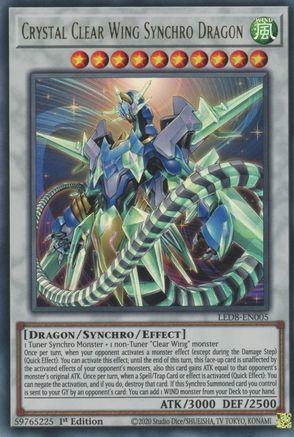Crystal Clear Wing Synchro Dragon [LED8-EN005] Ultra Rare - Yu-Gi-Oh! - Card Brawlers | Quebec | Canada |