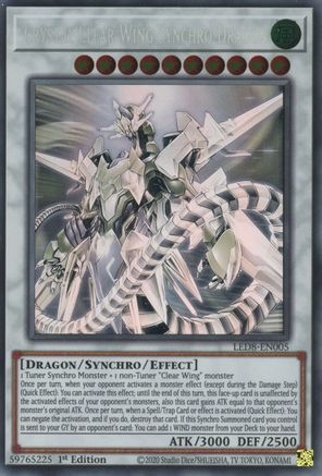 Crystal Clear Wing Synchro Dragon [LED8-EN005] Ghost Rare - Yu-Gi-Oh! - Card Brawlers | Quebec | Canada |