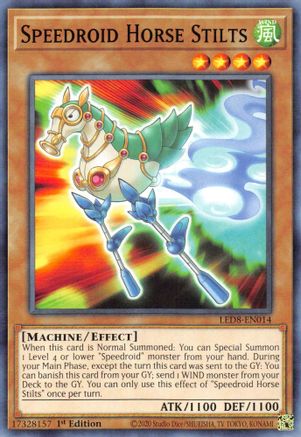 Speedroid Horse Stilts [LED8-EN014] Common - Yu-Gi-Oh! - Card Brawlers | Quebec | Canada |