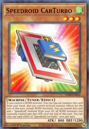 Speedroid CarTurbo [LED8-EN016] Common - Yu-Gi-Oh! - Card Brawlers | Quebec | Canada |
