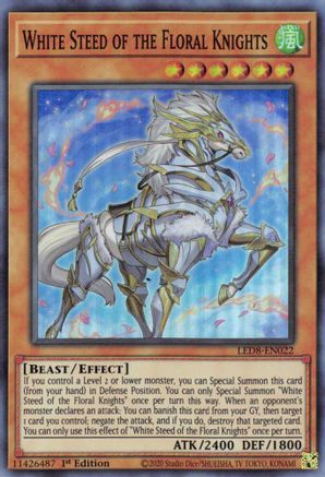White Steed of the Floral Knights [LED8-EN022] Super Rare