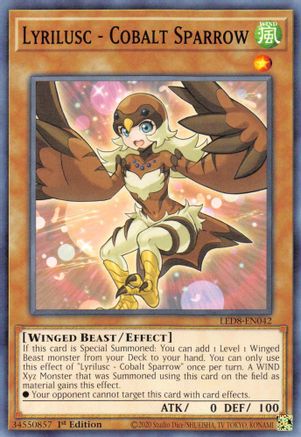 Lyrilusc - Cobalt Sparrow [LED8-EN042] Common - Yu-Gi-Oh! - Card Brawlers | Quebec | Canada |
