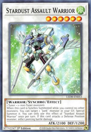 Stardust Assault Warrior [LED8-EN053] Common - Yu-Gi-Oh! - Card Brawlers | Quebec | Canada |