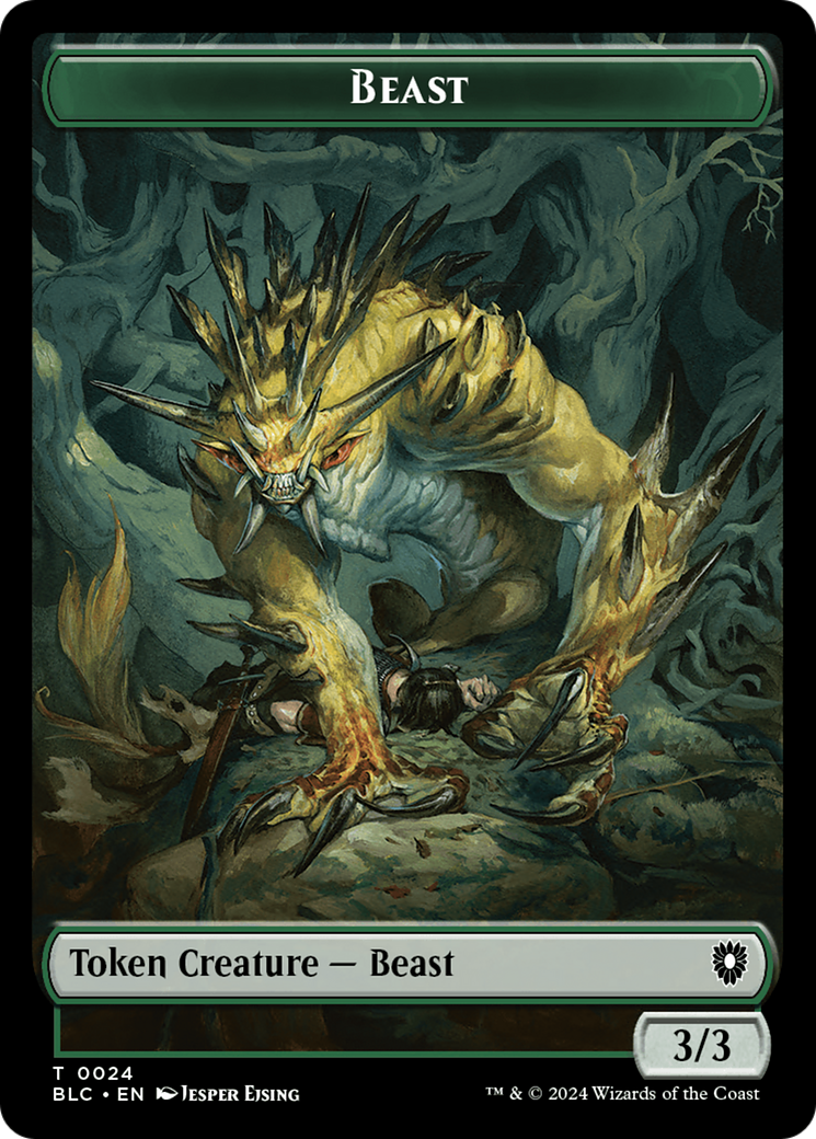 Beast (024) // Treasure Double-Sided Token [Bloomburrow Commander Tokens] - Magic: The Gathering - Card Brawlers | Quebec | Canada |