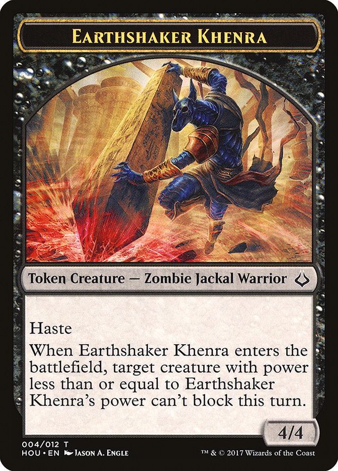 Earthshaker Khenra Token [Hour of Devastation Tokens] - Magic: The Gathering - Card Brawlers | Quebec | Canada |