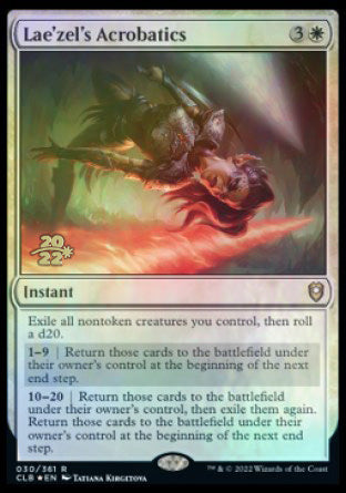 Lae'zel's Acrobatics [Commander Legends: Battle for Baldur's Gate Prerelease Promos] - Magic: The Gathering - Card Brawlers | Quebec | Canada |